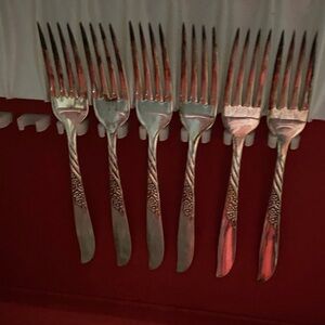 Elegant Silver Fork Set